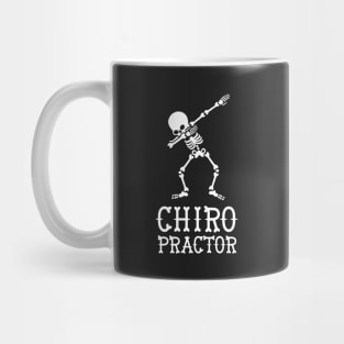 Dab dabbing skeleton chiropractor Mug